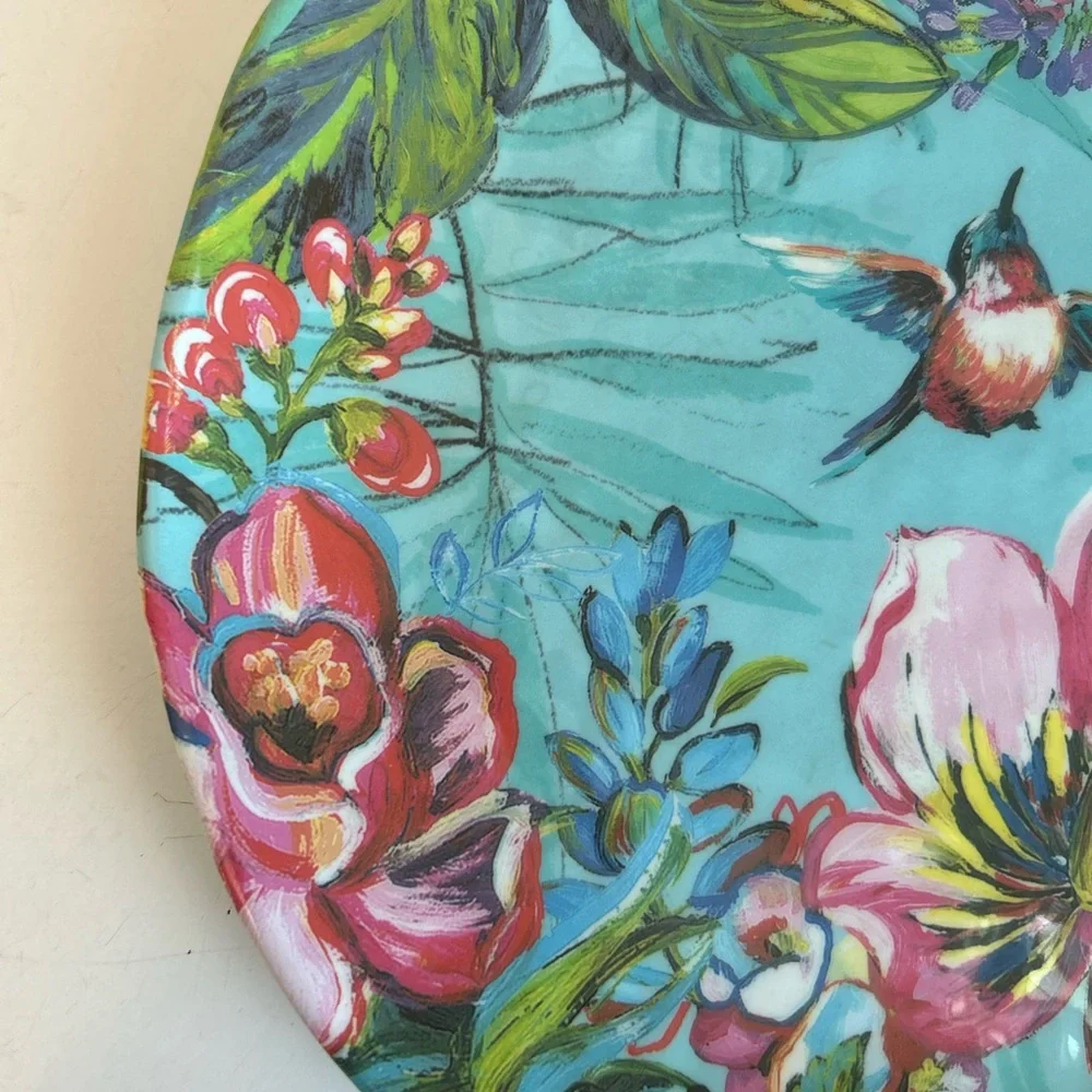 Pier 1 Imports Humming Bird Floral Melamine‎ 8.5